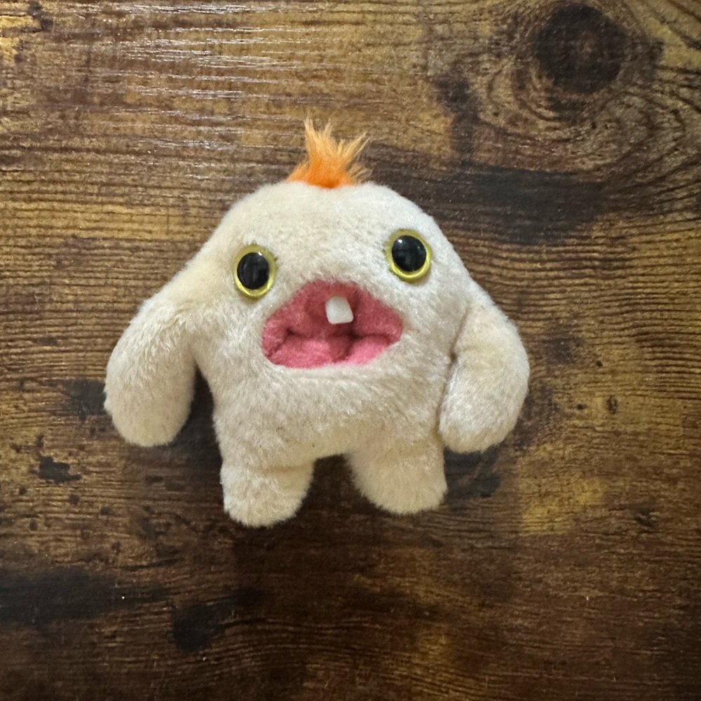 Fuggler Baby Fugg Plush Monster Toy with Orange Hair